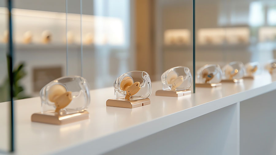 appareils d'audioprothèse dans un magasin d'audioprothèse à Nancy